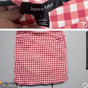 Jessica Riley Red Checkered Women's Skort